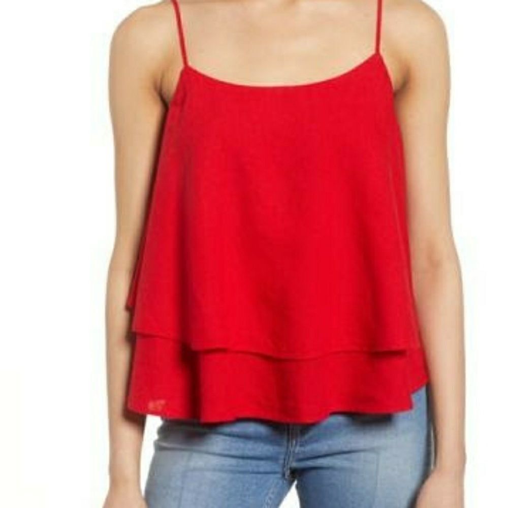 BP Tiered Linen Blend Camisole